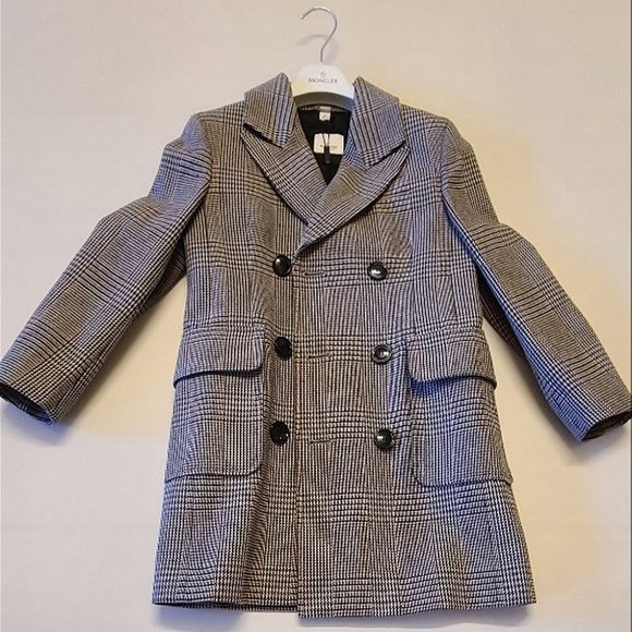 Burberry Jacket - Tan with black/red pattern - Size 8 128cm